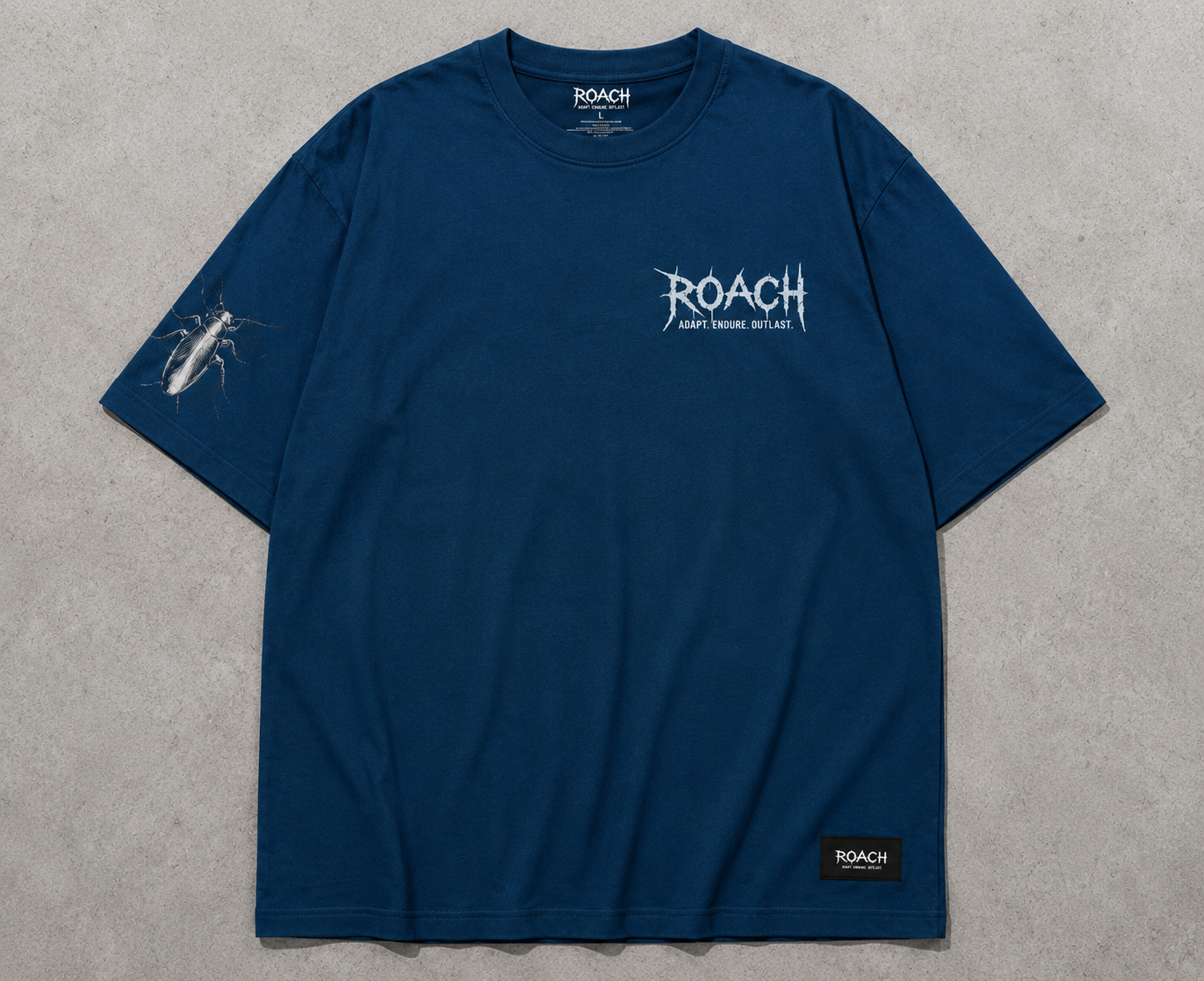 Adapt. Endure. Outlast. Tee – Navy Blue